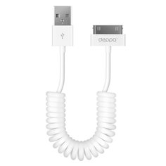 Кабель Deppa USB - 30-pin для Apple витой 1.5м белый 72118