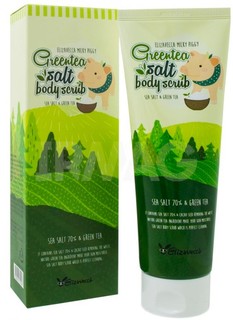 Скраб для тела Elizavecca MIlky Piggy Green Tea Salt Body Scrub, 300 мл