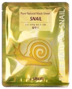 Маска тканевая с муцином улитки The Saem Pure Natural Mask Sheet Snail 20мл