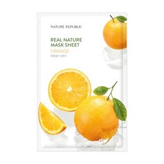 Маска для лица листовая Nature Republic Real Nature Orange Mask Sheet 23 г