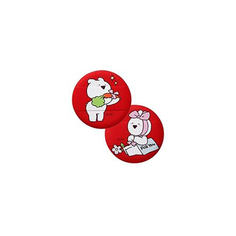 Спонж косметический для пудры The Saem Over Action Little Rabbit Love Me Cushion Puff 02 (2P)