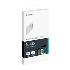 Защитное стекло 3D Deppa для Huawei Y9 2018 0.3 мм черная рамка 62480