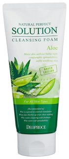 Пенка для умывания алоэ Deoproce Natural Perfect Solution Cleansing Foam Green Edition Aloe 170гр