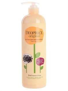 Шампунь-бальзам 2 в 1 бобы Deoproce Original Hair Root Care 2 in 1 Shampoo Black Bean 1000мл