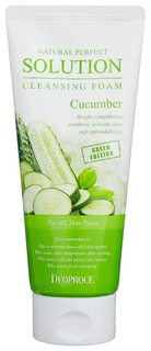 Пенка для умывания огурец Deoproce Natural Perfect Solution Cleansing Foam Green Edition Cucumber 170гр