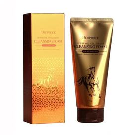 Пенка для умывания с гиалуроновой кислотой и лошадиным жиром Deoproce Horse Oil Hyalurone Cleansing Foam 170гр