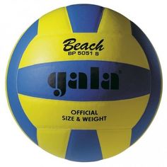 Мяч волейбольный GALA Beach пляжный клееный (PU), BP 5051 S, Желто-Синий,