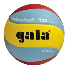 Мяч волейбольный GALA Volleyball 10 тренировочный клееный (PU), BV 5651 S, Желто-сине-красный,