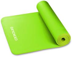 Коврик для йоги и фитнеса INDIGO NBR, IN104, Зеленый, 173*61*1 см