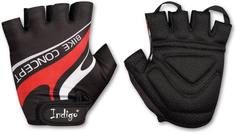 Перчатки вело мужские INDIGO, SB-01-8206, Черно-оранжевый, S