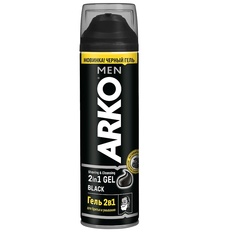Черный гель 2в1 для бритья и умывания Black 200 МЛ Arko