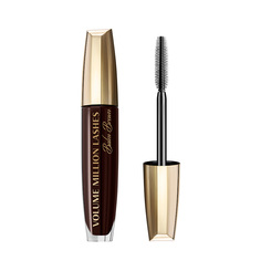Тушь для ресниц LOREAL VOLUME MILLION LASHES BALM BROWN коричневая L'Oreal