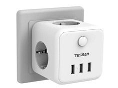 Сетевой фильтр Tessan TS-301-DE 3 Sockets White