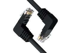 Сетевой кабель GCR UTP cat.5e RJ45 T568B 1m Black GCR-53911