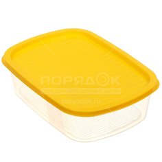 Контейнер пищевой пластик, 1.6 л, прямоугольный, Мультипласт, Умничка, MPU8164