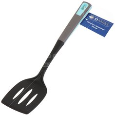 Лопатка нейлон, 34.5 см, с прорезями, навеска, Daniks, Грей, Y4-4957