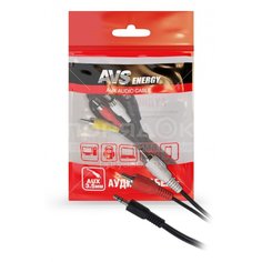 Кабель, AVS с разъемом 3,5 jack - 2RCA (аудио) (1м) RCA-61, A78885S