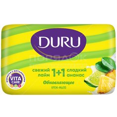 Крем-мыло Duru, 1+1 Лайм и ананас, 80 г