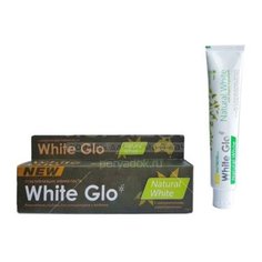 Зубная паста White Glo, натуральная белизна, 100 г