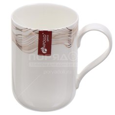 Кружка, 415 мл, APOLLO genio "Palmira Duco", костяной фарфор, MAZ-415