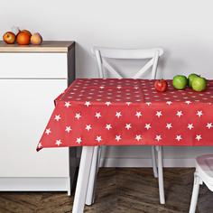 Скатерть Saint Linen Звёзды красная 110х145 см