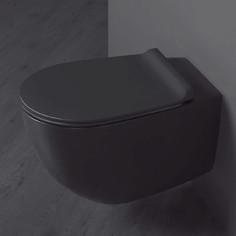 Подвесной безободковый унитаз Simas Vignoni VI18nero matt