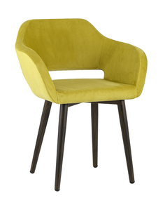 Стул с подлокотниками саймон (stoolgroup) желтый 61x74x65 см.