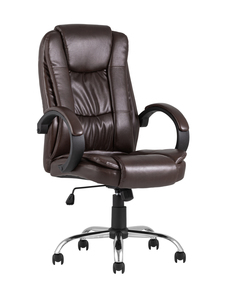 Кресло руководителя topchairs atlant (stoolgroup) коричневый 63x124x76 см.