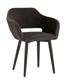 Стул с подлокотниками саймон (stoolgroup) коричневый 61x74x65 см.