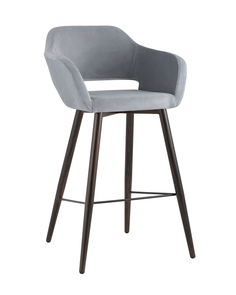 Стул барный саймон (stoolgroup) серый 61x104x65 см.
