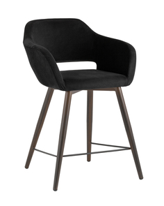 Стул полубарный саймон (stoolgroup) черный 61x89x65 см.
