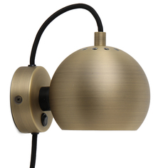 Лампа настенная ball (frandsen) золотой 12x10x16 см.