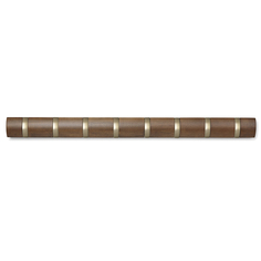 Вешалка настенная flip (umbra) коричневый 81x6x4 см.