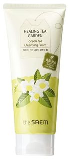 Пенка увлажняющая очищаюшая с экстрактом зеленого чая The Saem Healing Tea Garden Green Tea Cleansing Foam 150мл