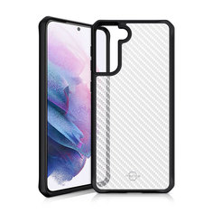 Чехол антибактериальный ITSKINS HYBRID TEK для Samsung Galaxy S21+ чёрный/прозрачный