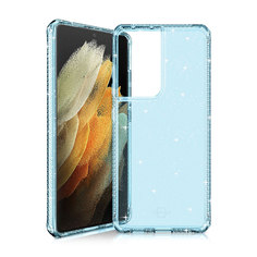 Чехол антибактериальный ITSKINS HYBRID SPARK для Samsung Galaxy S21 Ultra голубой