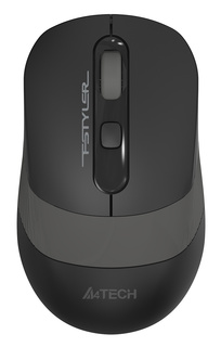 Мышь A4Tech Fstyler FG10S черный/серый silent беспроводная USB (4but)