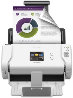 Документ-сканер Brother ADS-2700W, A4, 35 стр/мин, 512 Мб, цветной, Duplex, ADF50, сенс.экран, USB 2.0, LAN, WiFi, OCR