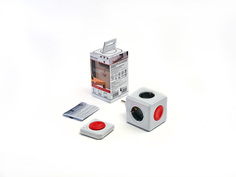 Разветвитель VINON-1510 Cube Remote (с ДУ на 4 розетки) белый