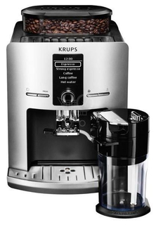 Кофемашина Krups EA829E10 1450Вт серебристый/черный
