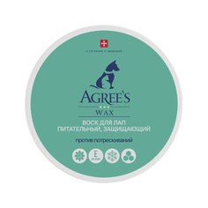 Защитный воск для лап от соли и реагентов WAX с экстрактом календулы 100 МЛ Agree's FOR Pets