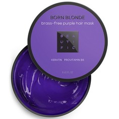 Beautific, Маска для волос Born Blonde Brass-free Purple, 250 мл