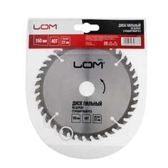 Пильный диск по дереву LOM