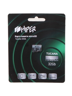 Карта памяти 32Gb - Hiper Micro Secure Digital HC CL10 UHS-1 U3 Tucana HI-MSD32GU3
