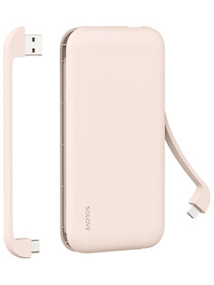 Внешний аккумулятор Xiaomi Solove Power Bank W7 10000mAh Pink