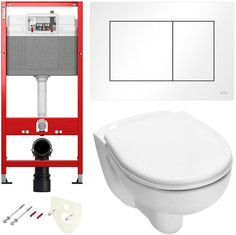 Комплект подвесной унитаз + система инсталляции Tece TECEbase 9400413.WC1
