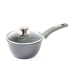 Ковш алюминий, антипригарное покрытие, 1.7 л, с крышкой, Мечта, Гранит, 82701