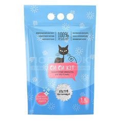 Наполнитель для лотка впитывающий, 3.8 л, силикагелевый, CC-CAT