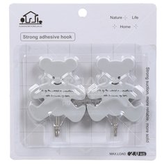 Крючки самоклеящ 2 шт Медведь 5,5*8см Y9-212