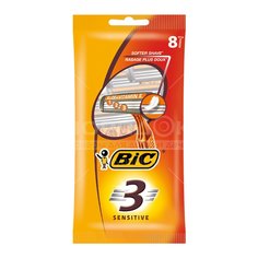 Станок для бритья Bic, Sensitive, для мужчин, 8 шт, одноразовые, 872874